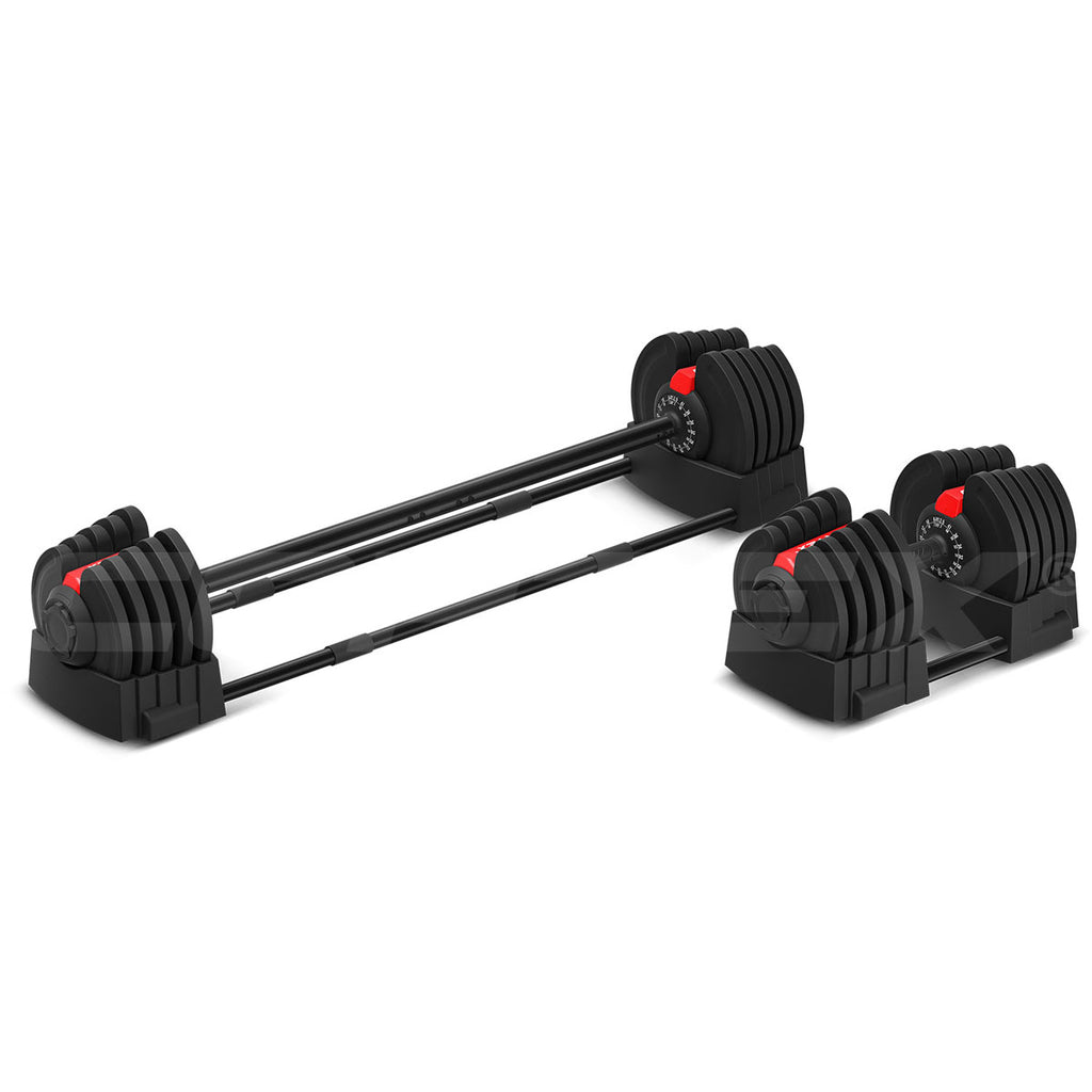 Cortex Revolock V2 40kg Adjustable Dumbbell & Barbell Single Set | ActiveGo