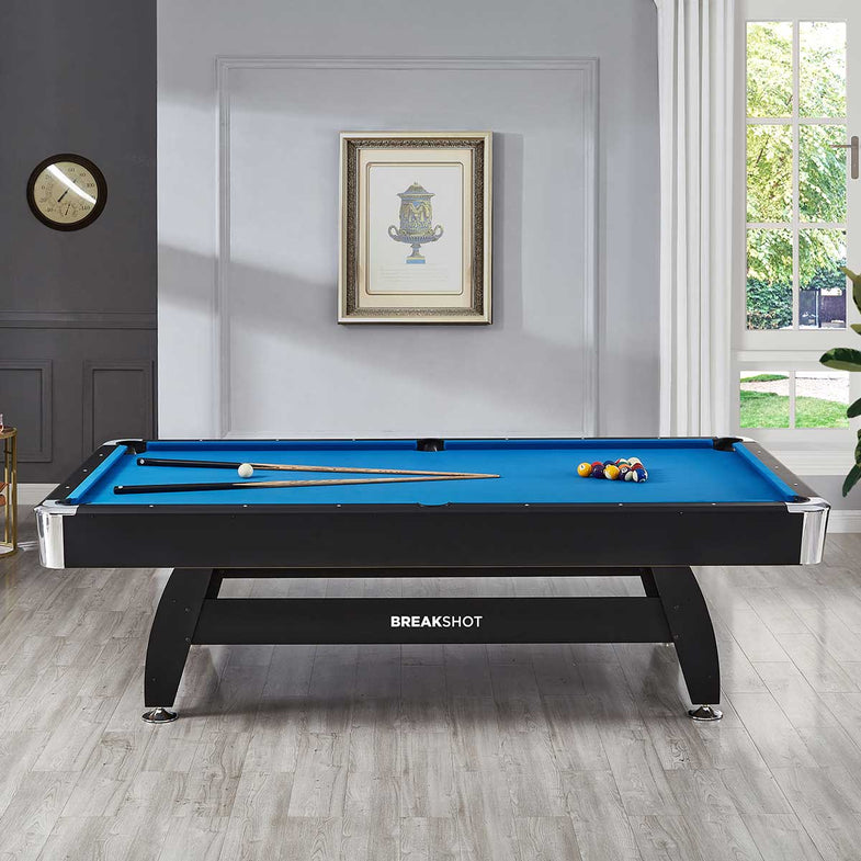 BreakShot 8ft Pool Table with 3-IN-1 Table Top