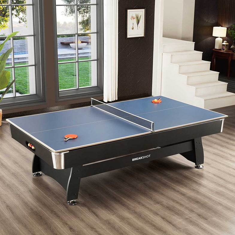 BreakShot 8ft Pool Table with 3-IN-1 Table Top