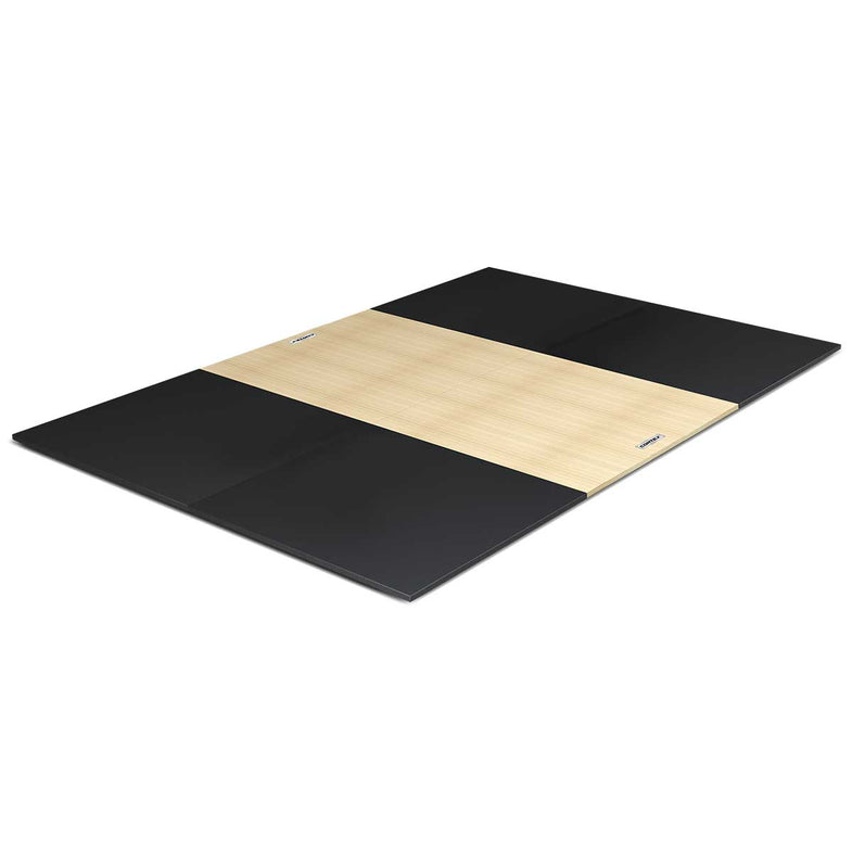 50mm Weightlifting Platform V2 with Dual Density Mats Framed Set - Natural (3m x 2m)