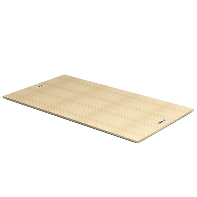 50mm Weightlifting Platform V2 with Dual Density Mats - Natural (3m x 2m)