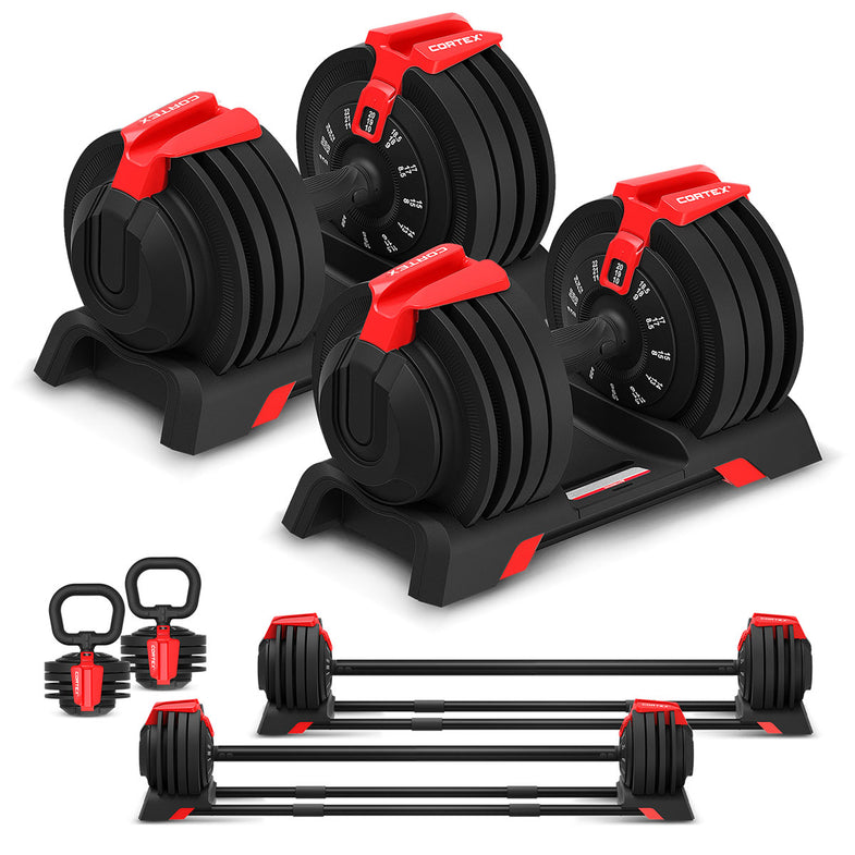 SM-20 6-in-1 Power Rack with Smith & Cable Machine + 48kg Revolock Adjustable Dumbbell Set + BN9 Bench + 130kg Olympic Weight Plate & Barbell Package