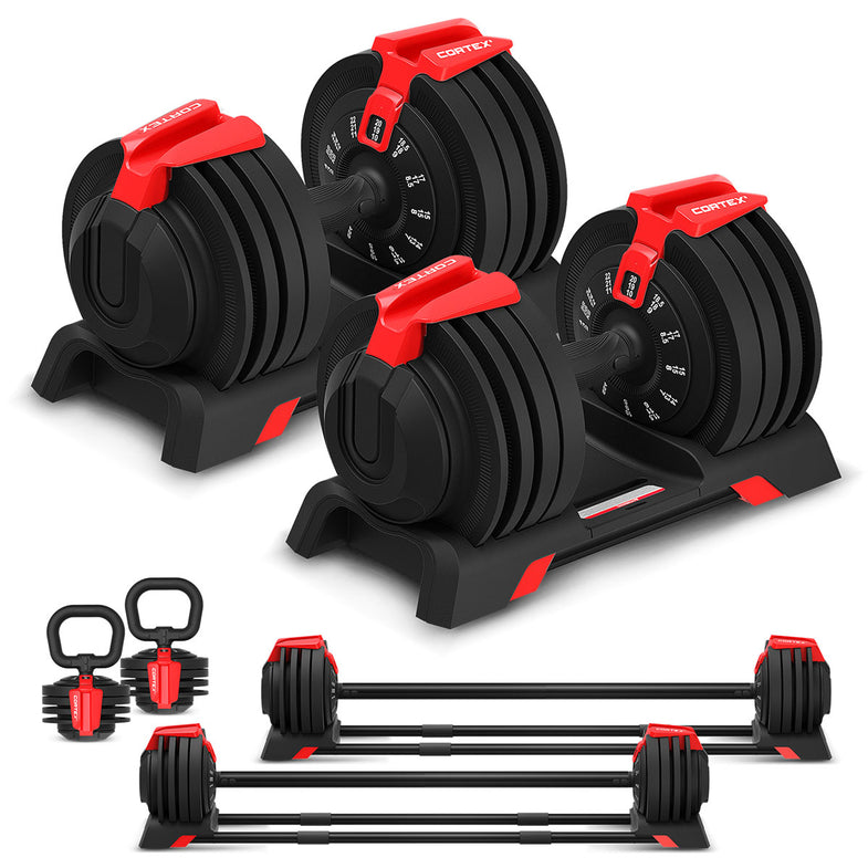 SM-25 6-in-1 Power Rack with Smith & Cable Machine with 48kg Revolock V2 Adjustable Dumbbells + 100kg Essentials Package