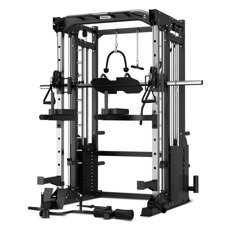 SM-25 6-in-1 Power Rack with Smith & Cable Machine with 48kg Revolock V2 Adjustable Dumbbells + 130kg Ultimate Package