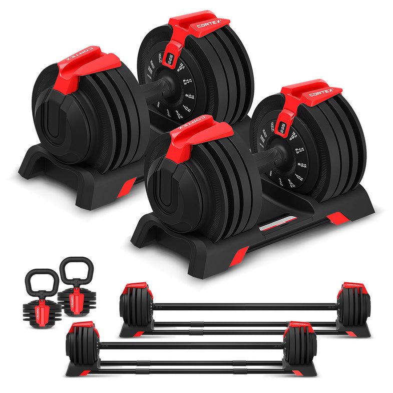 SM-25 6-in-1 Power Rack with Smith & Cable Machine with 48kg Revolock V2 Adjustable Dumbbells + 130kg Ultimate Package