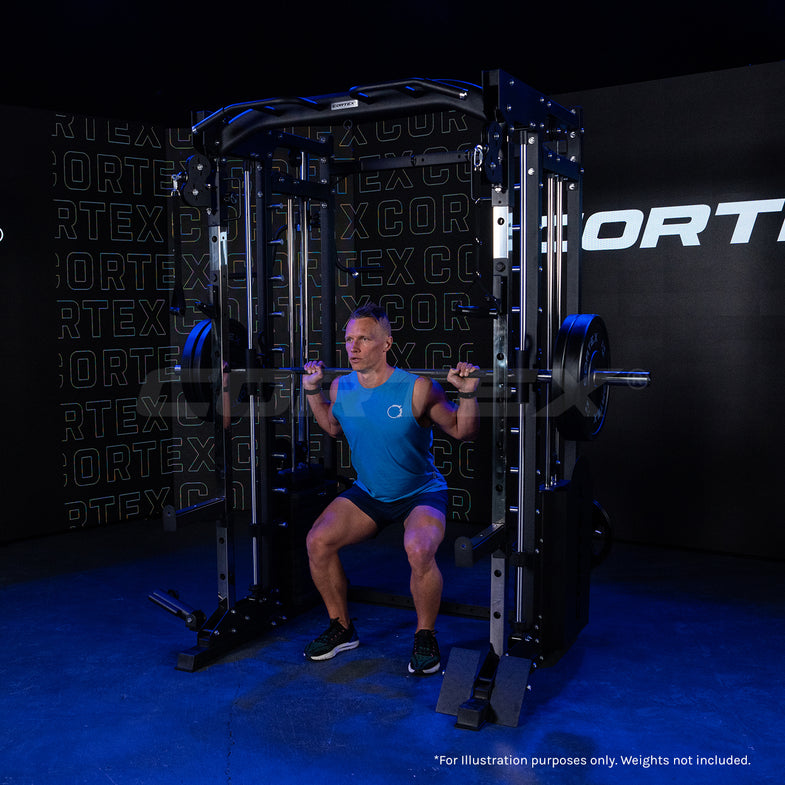 SM-25 6-in-1 Power Rack with Smith & Cable Machine