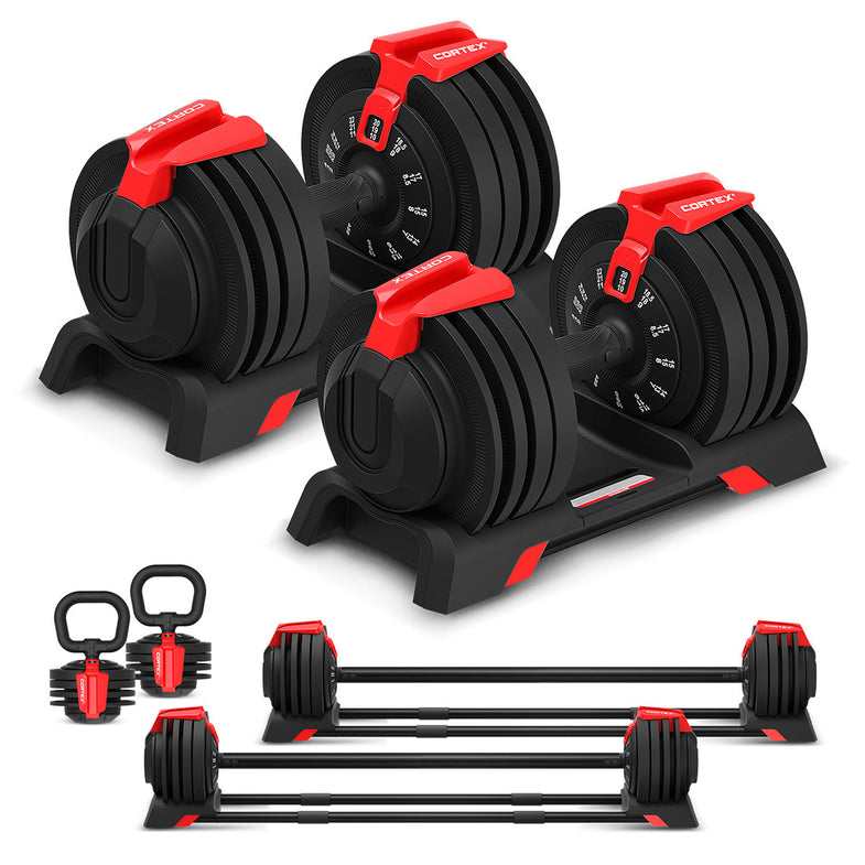 SM-26 6-in-1 Power Rack with Dual Stack Smith & Cable Machine with 48kg Revolock V2 Adjustable Dumbbells + 130kg Ultimate Package