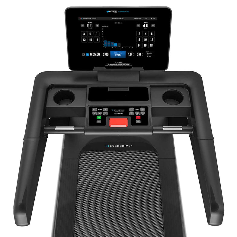 Tempest CRX Commercial Smart Treadmill with 15.6