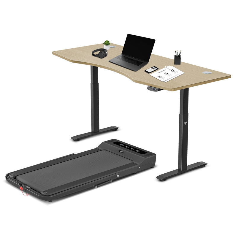 Nimbus Walking Pad Treadmill + ErgoDesk Automatic Standing Desk 1800mm (Oak)