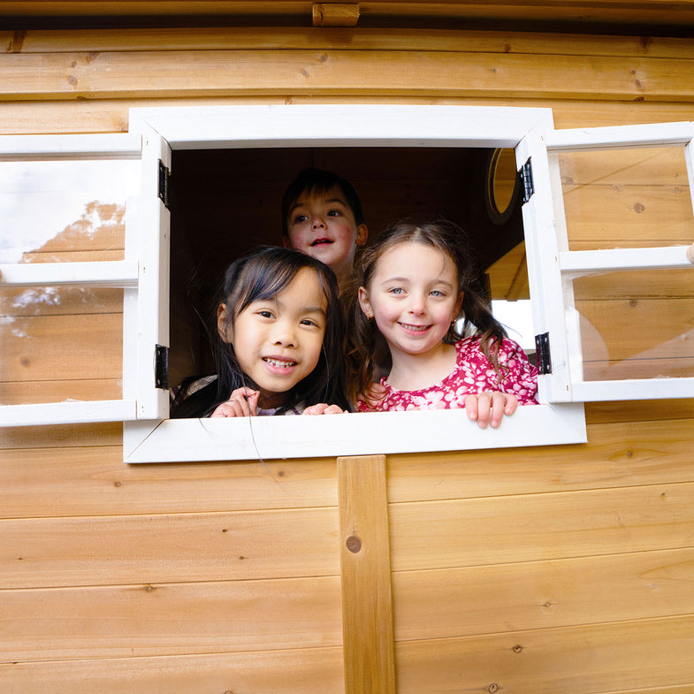 Warrigal Cubby House with Blue Slide