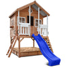 Winchester Cubby House with 1.2m Elevation Platform and 2.2m Blue Slide