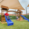 Armadale Play Centre Set with 2 x 2.2m Green Slides