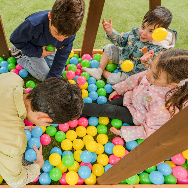 Armadale Play Centre Set with 2 x 2.2m Green Slides