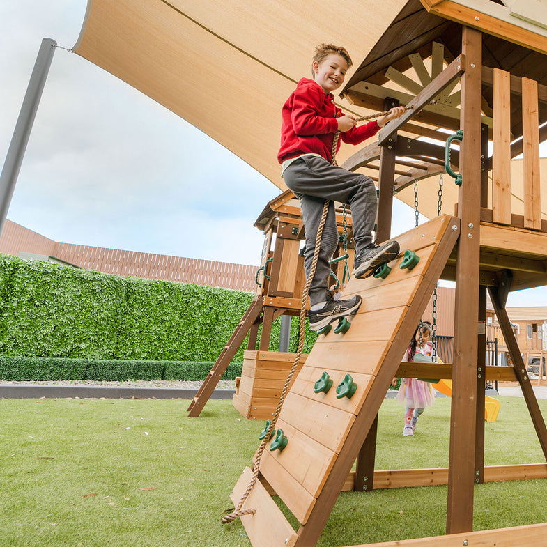 Armadale Play Centre Set with 2 x 2.2m Yellow Slides