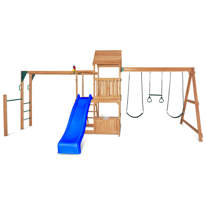 Coburg Lake Swing & Play Set (Blue Slide)