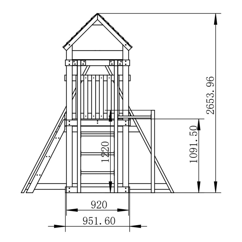 Coburg Lake Swing & Play Set (Blue Slide)