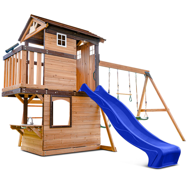 Darlington Play Centre Set with 2.2m Blue Slide