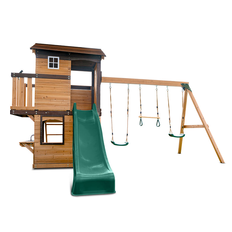 Darlington Play Centre Set with 2.2m Green Slide