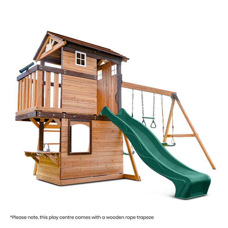 Darlington Play Centre Set with 2.2m Green Slide