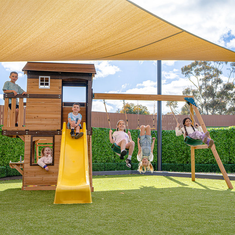 Darlington Play Centre Set with 2.2m Yellow Slide