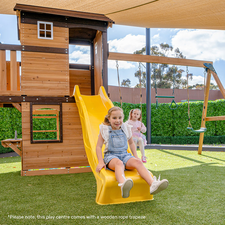 Darlington Play Centre Set with 2.2m Yellow Slide