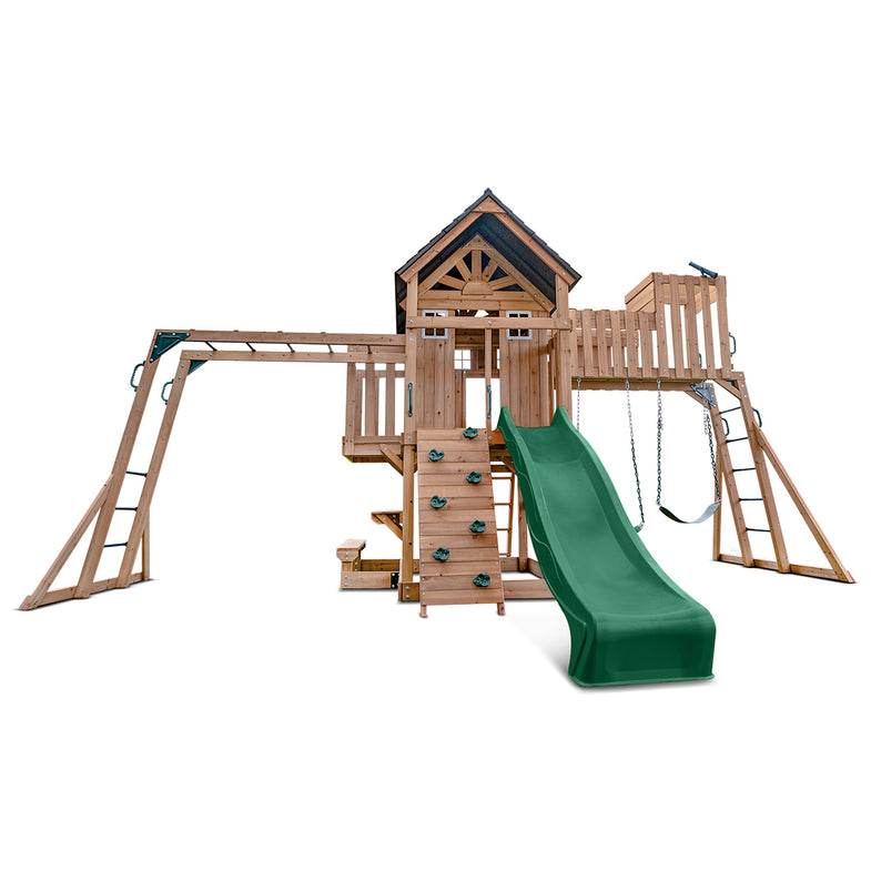 Kensington Play Centre Set with 2.2m Green Slide