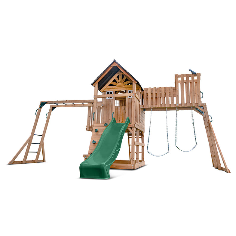 Kensington Play Centre Set with 2.2m Green Slide