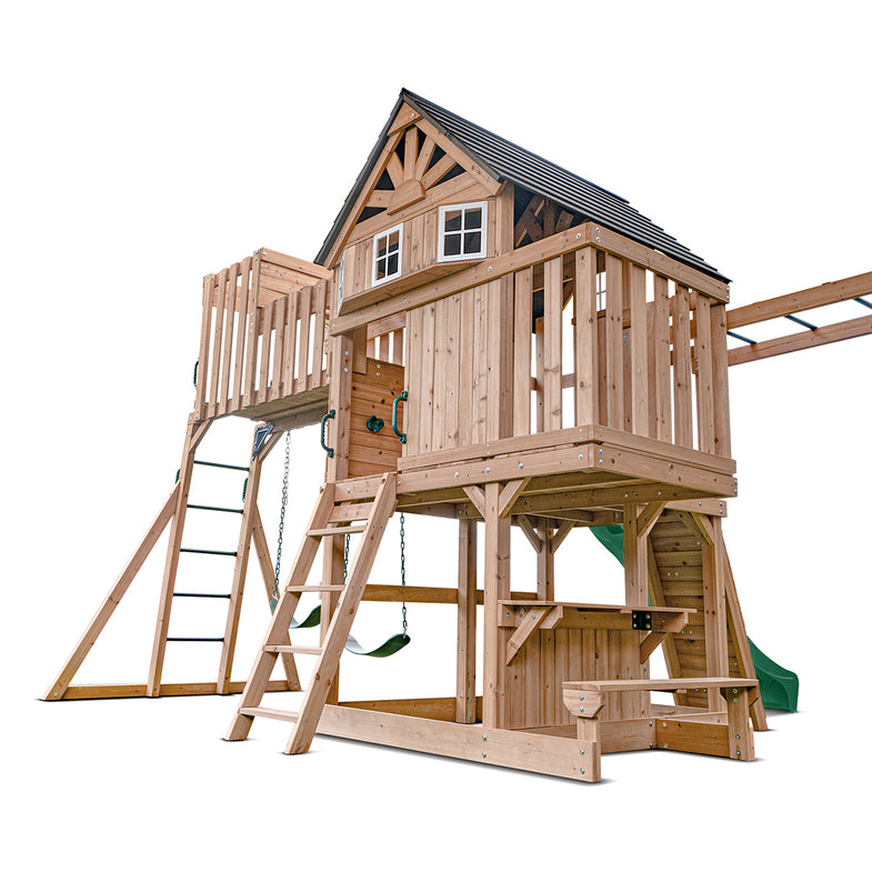 Kensington Play Centre Set with 2.2m Green Slide