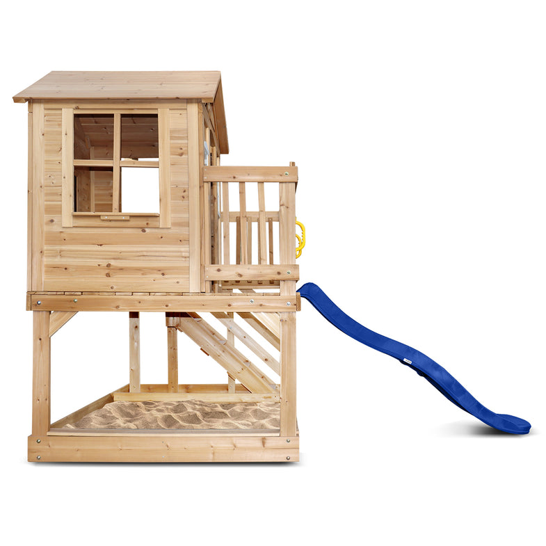 Silverton Cubby House with 1.8m Blue Slide