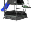 Pallas Play Tower with Metal Swing Set (BlueSlide)