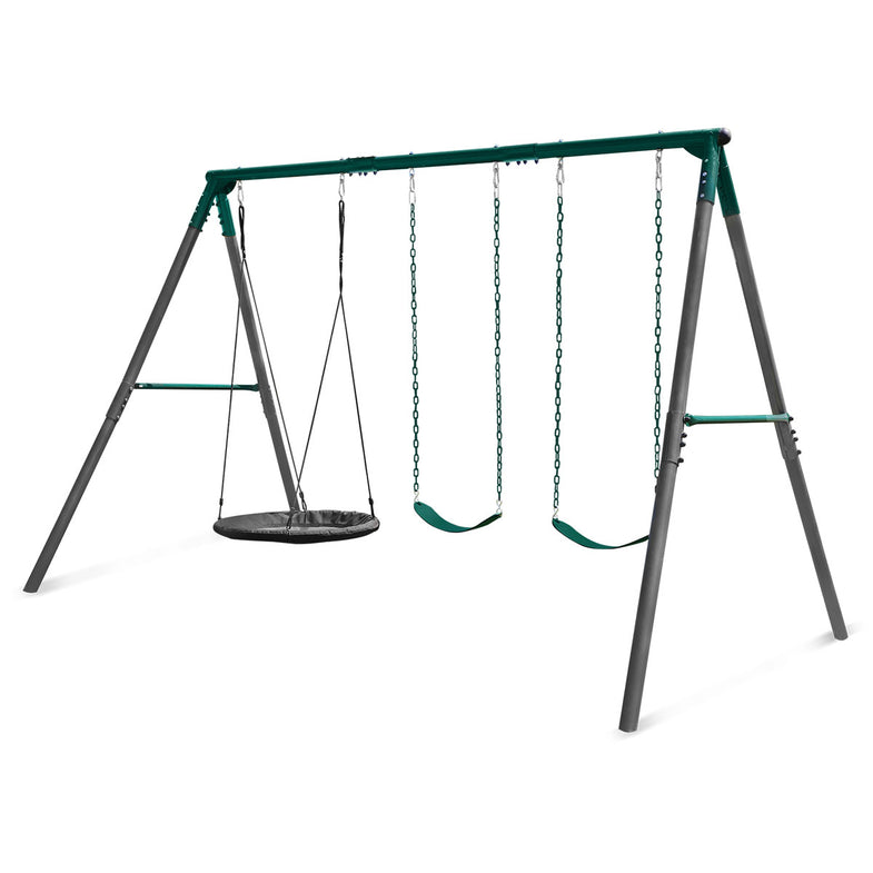 Titan Commercial Steel 3-Station Swing Set