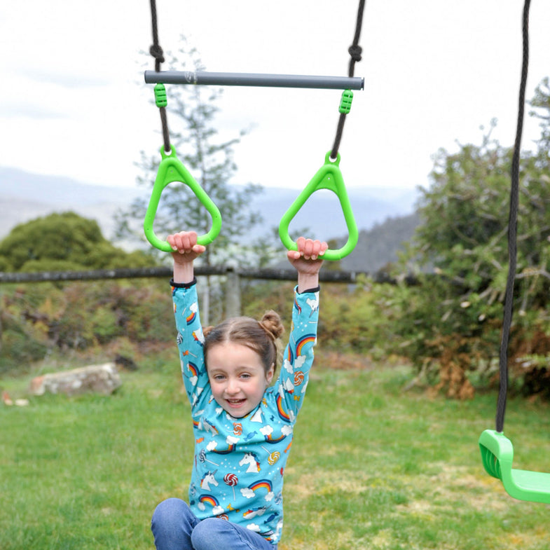 Lynx Metal Swing Set with Slide