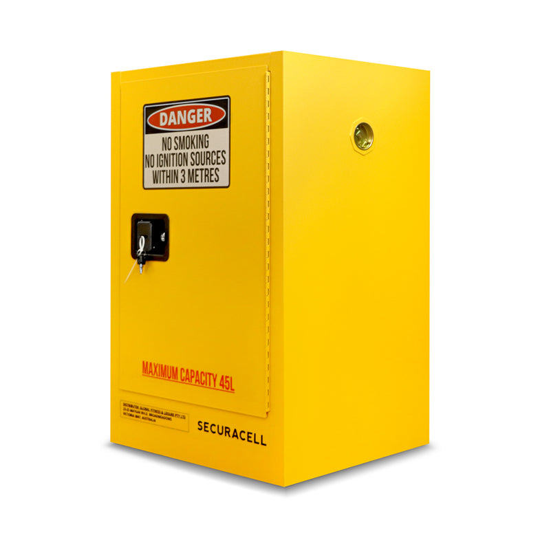 45L Storage Cabinet for Class 3 Flammable Liquids, Class 9 Lithium Batteries