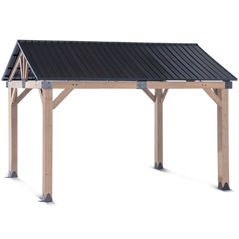 Fremantle 3.6m x 3m Timber & Steel Gable Roof Gazebo