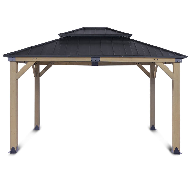 Maryborough 3.6m x 3m Timber & Steel Double Hip Roof Gazebo