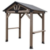 Oslo 2.4m x 1.8m BBQ/Grill Timber & Steel Gable Roof Gazebo