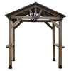 Oslo 2.4m x 1.8m BBQ/Grill Timber & Steel Gable Roof Gazebo