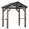 Oslo 2.4m x 1.8m BBQ/Grill Timber & Steel Gable Roof Gazebo