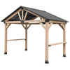 Oslo XL 3.6m x 2.4m BBQ/Grill Timber & Steel Gable Roof Gazebo