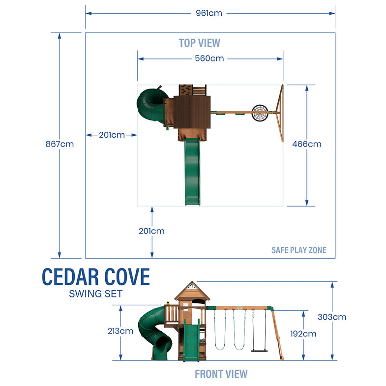 Cedar Cove Swing & Play Set