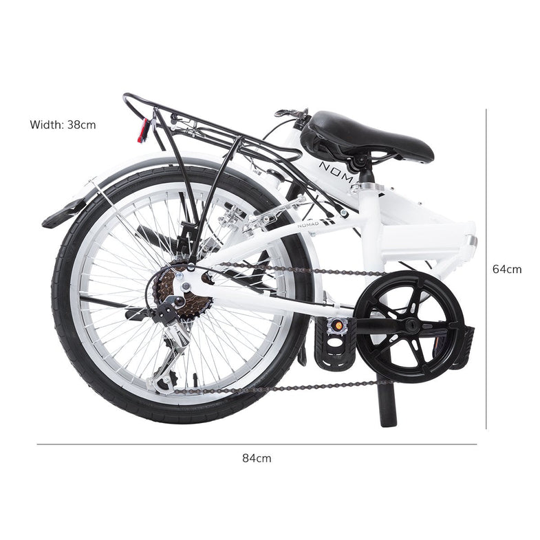 Nomad Folding Bike - Pearl White