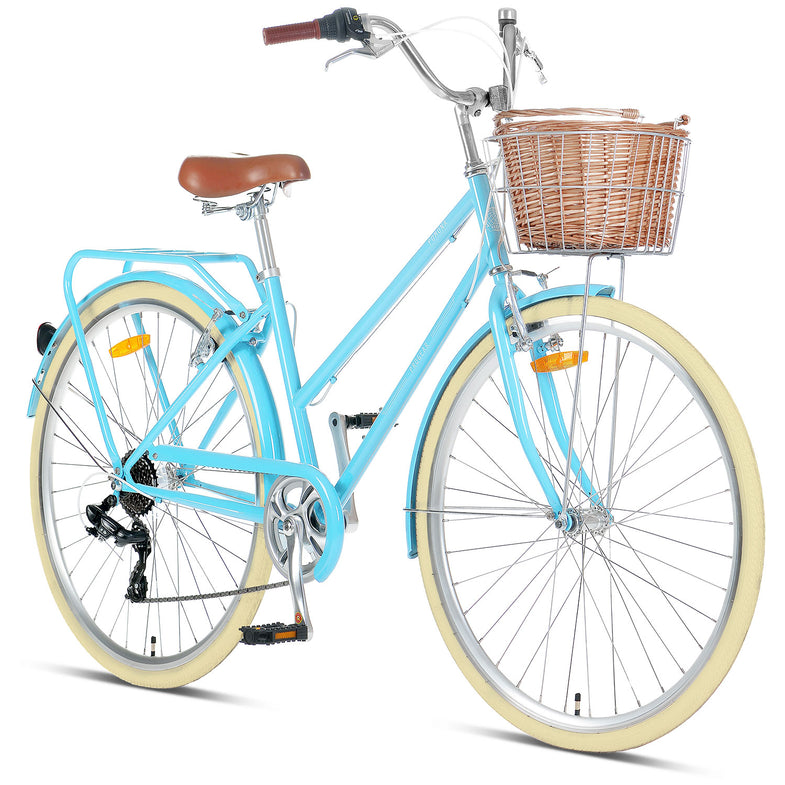 Pomona Vintage Cruiser Commuter Bike Sky Blue