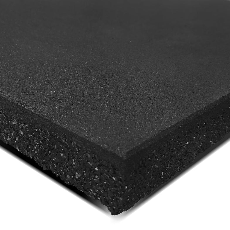 Dual Density Rubber Gym Floor Mat 1m*1m*50mm (2 Pack)