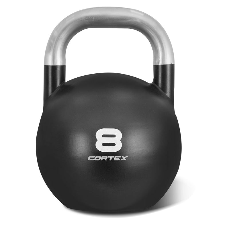 8kg to 32kg Commercial Steel Kettlebell V2 Package with Kettlebell Stand