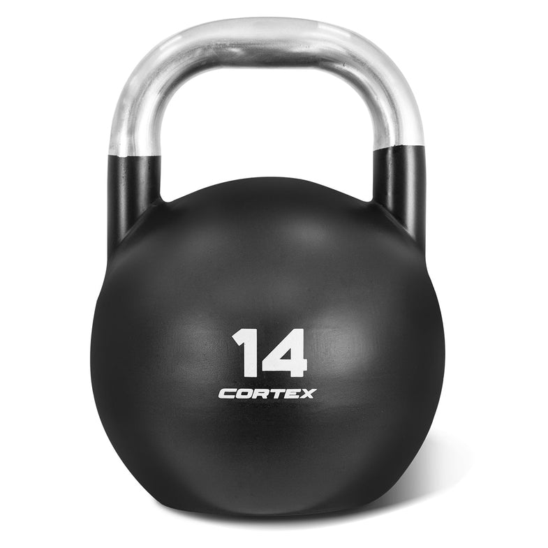 8kg to 32kg Commercial Steel Kettlebell V2 Package with Kettlebell Stand