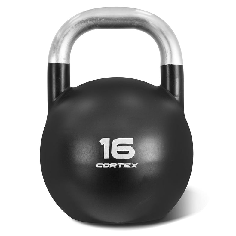 8kg to 32kg Commercial Steel Kettlebell V2 Package with Kettlebell Stand