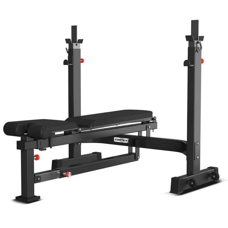 MF410 MultiFunction Bench Press + 100kg Olympic Tri-Grip Weight Plate & Barbell Package