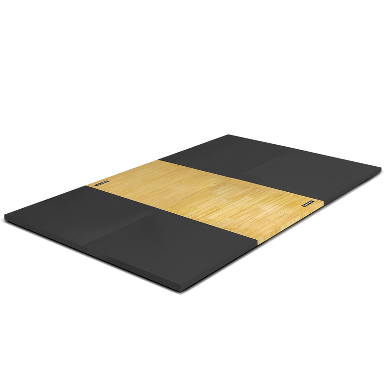 3m x 2m 50mm Weightlifting Platform with Dual Density Mats Set