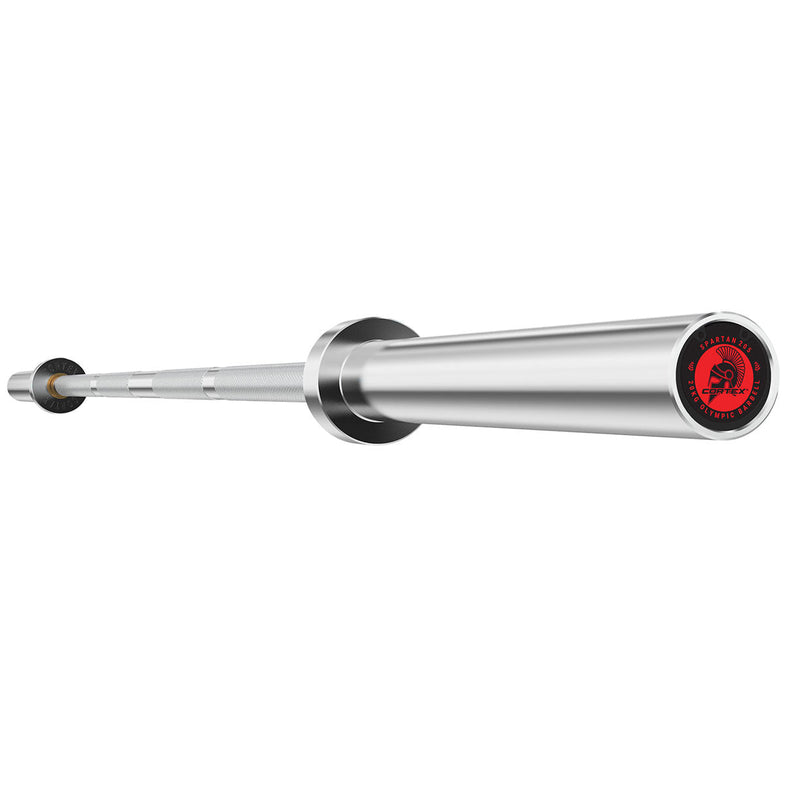 SPARTAN205 7ft 20kg Olympic Barbell (Hard Chrome) with Lockjaw Collars
