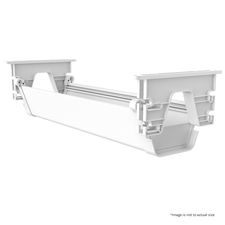 ErgoDesk Automatic Standing Desk 1800mm (White) + Cable Management Tray